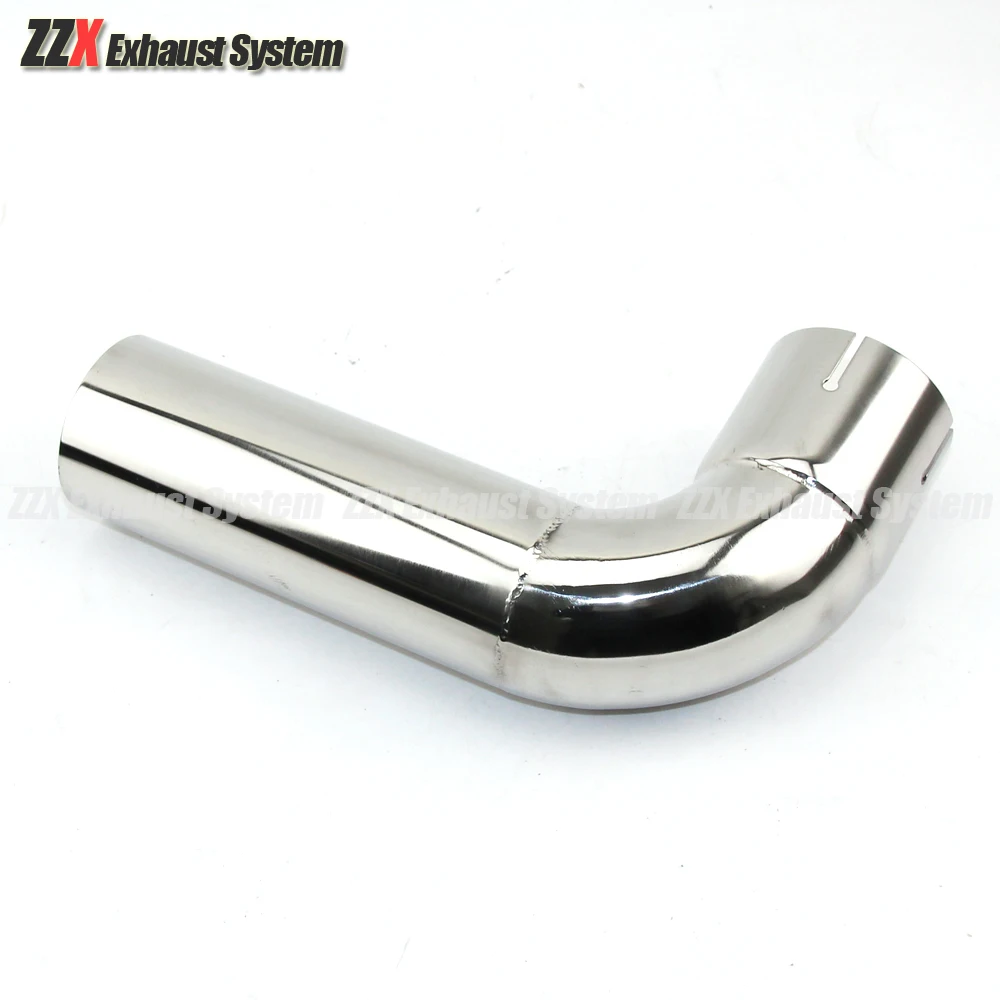 Car styling 90 degrees 54mm 66mm 73mm 79mm Exhaust pipe muffler tail pipe 304 stainless steel welding material