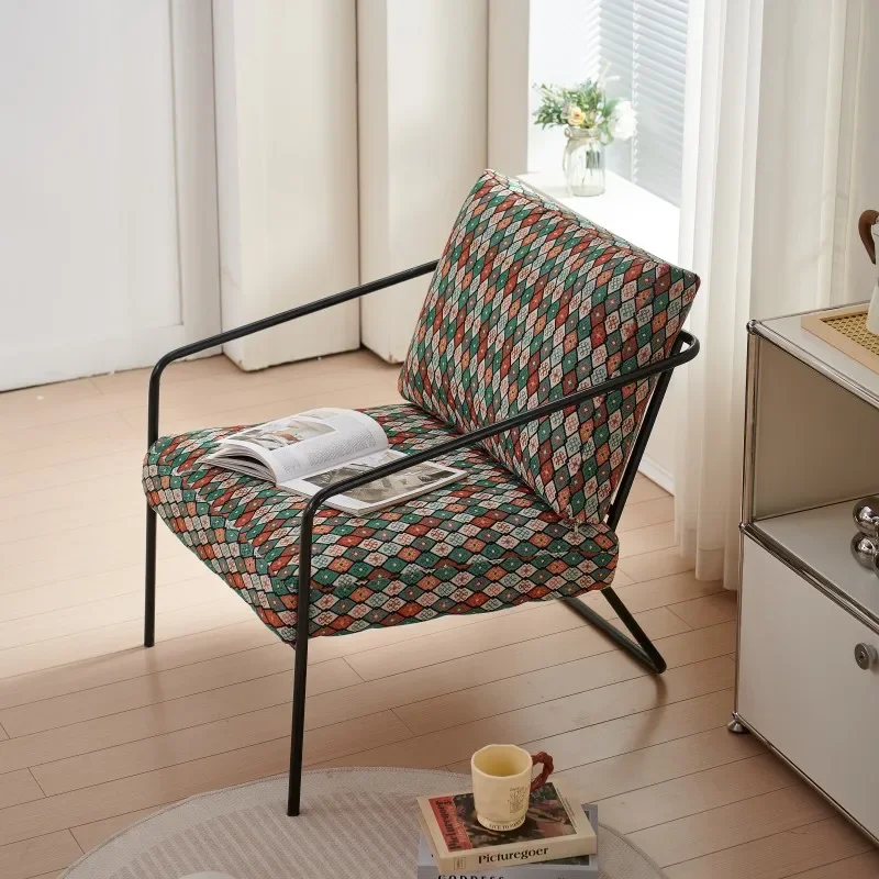 Silla de comedor elevadora, sillón elegante para salón, sofá individual, tapicería de repuesto, sillas nórdicas, ropa interior relajante Vintage Voven