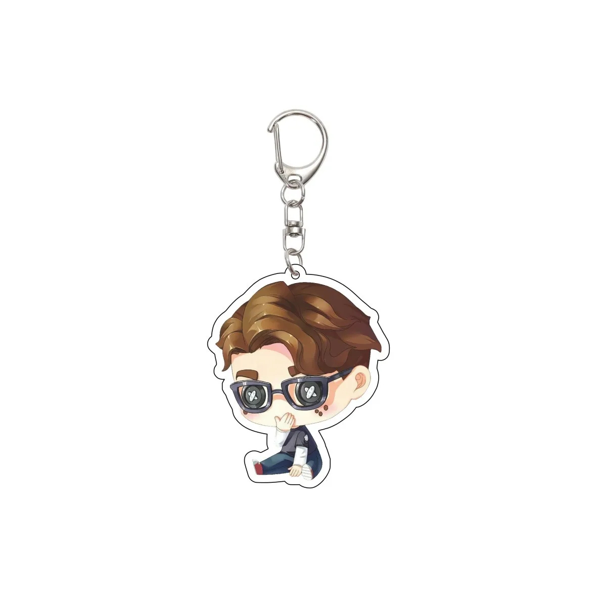 55MM Anime Identity V Keychain Norton Campbell Aesop Carl Freddy Riley Eli Clark Mike Morton Key Chain Christmas Gifts view 4