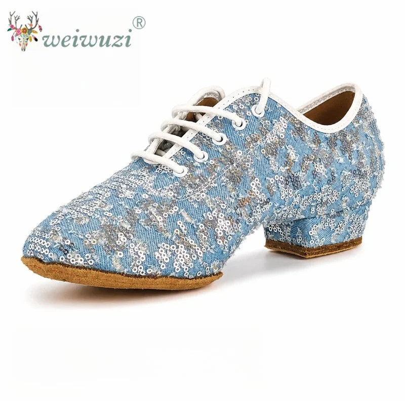 Professional Latin Dance Shoes for Women Teacher's Shoe Ladies Soft-soled Ballroom Waltz Tango Foxtrot Quick Step Dance Shoes