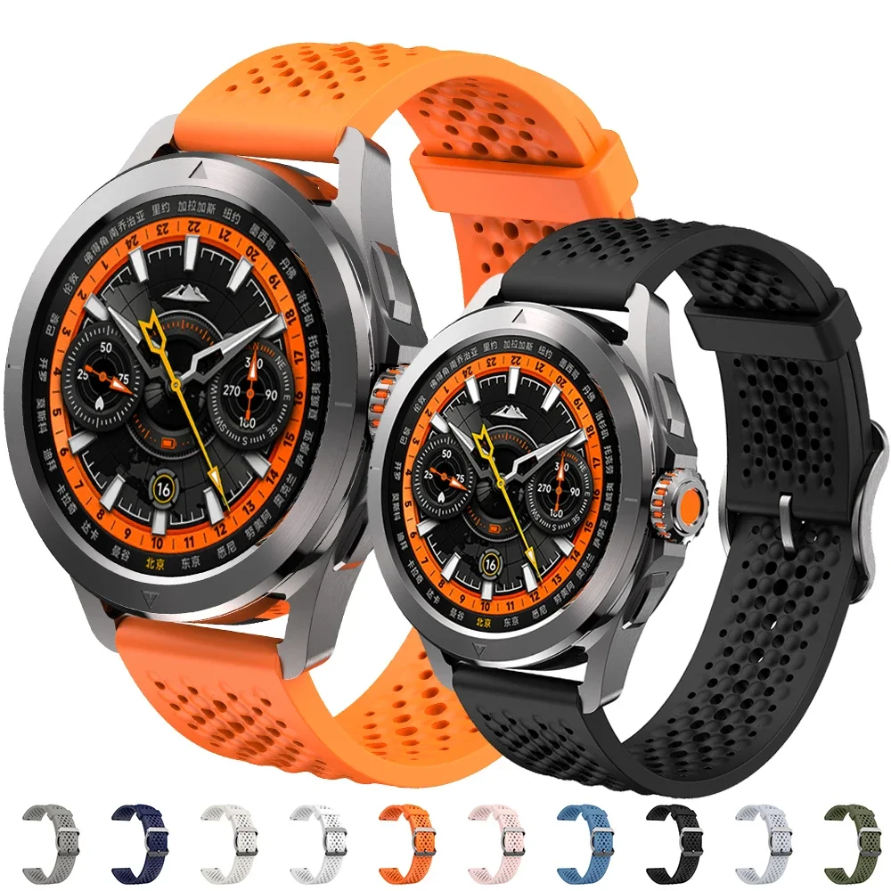 Ремешок силиконовый для Xiaomi Watch S4 Sport S3/2/Color2, Воздухопроницаемый спортивный браслет для часов S4, универсальные аксессуары, 22 мм, оригинал