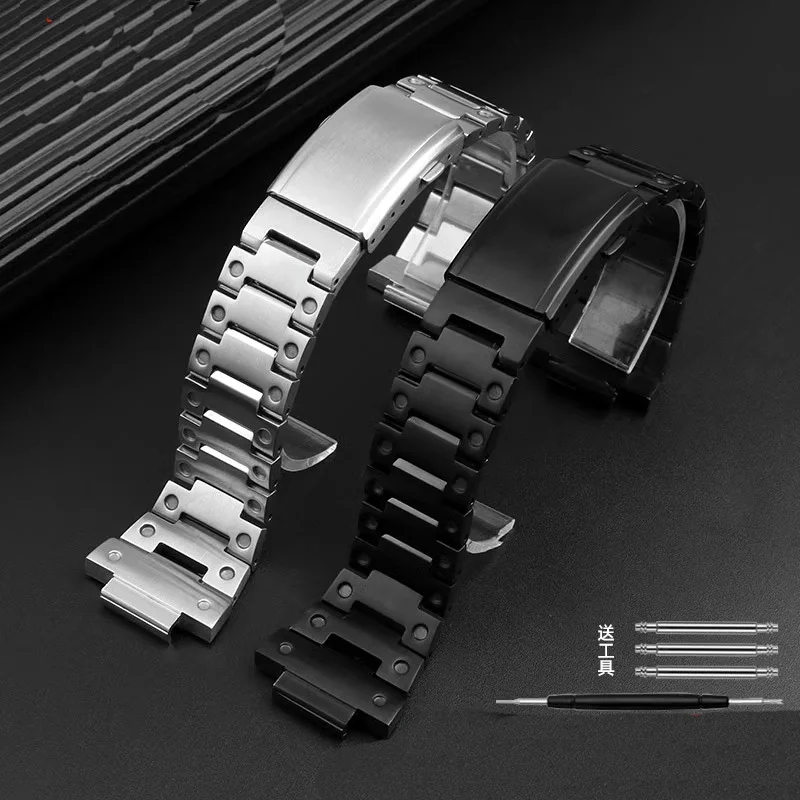 

New Solid Stainless Steel Watchband For Casio Edifice EFB-680 Nylon Watch Band Convex Mouth Wrist Strap Men Bracelet 14mm