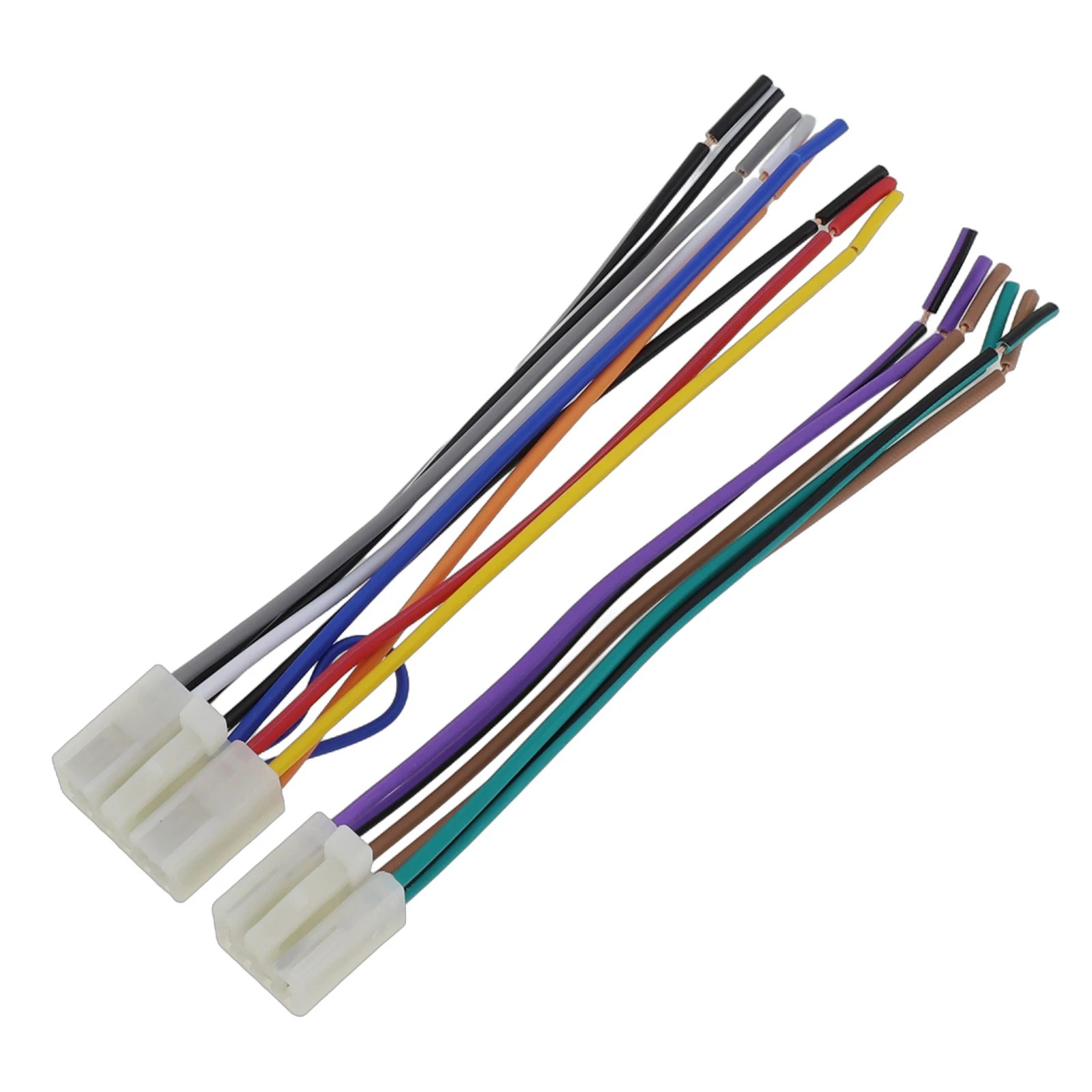 Car Stereo Wiring Harness Adapter for Toyota to Support Aftermarket Radio Integration Using Direct Harness-to-Harness Connection
