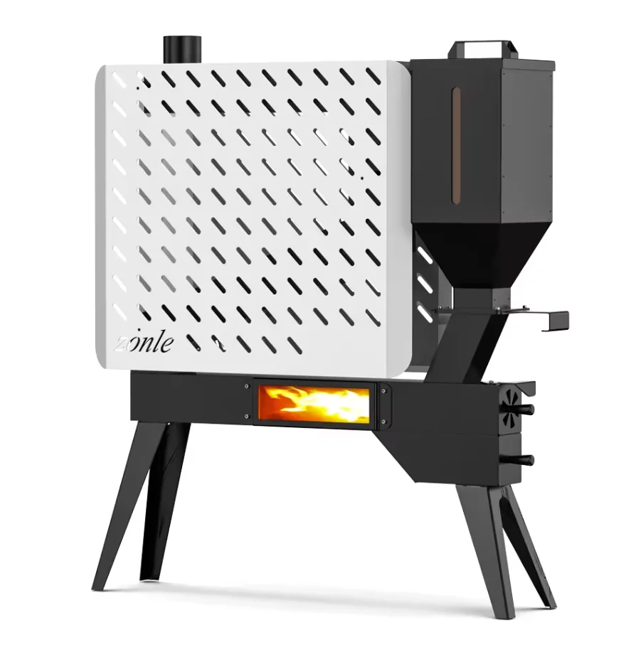 Modern Design Minimalism Automatic Feeding Freestanding Non-electric No-Power Consumption Pellet Stove Stoves for sale