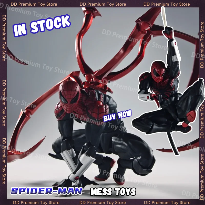 

IN STOCK Mess Toys Superior Spider Man Action Figure Ultimate Neighbor Kaine Peter Parker Figurine Spiderman Model Toy kid Gifts