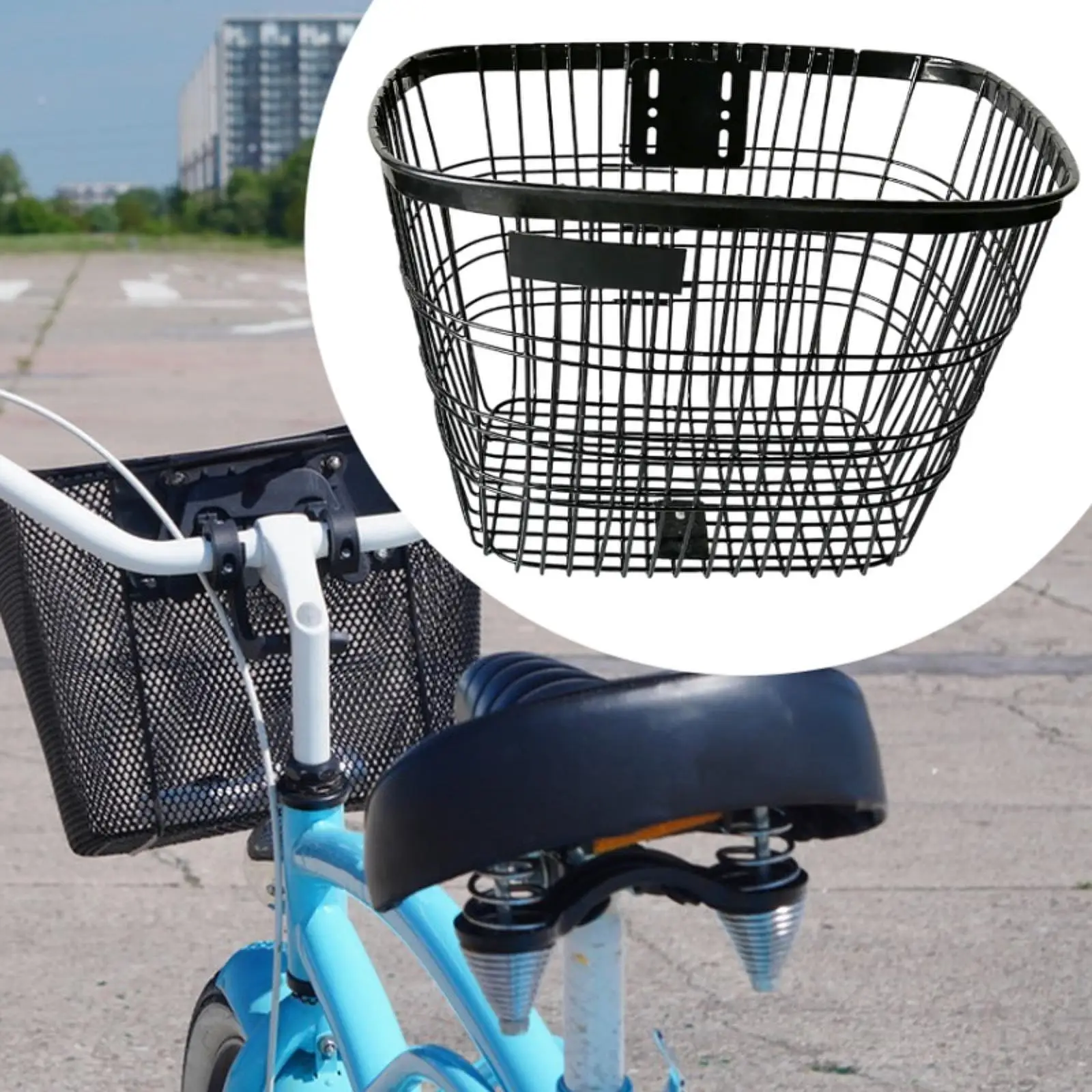 

Задняя корзина для велосипеда, металлическая съемная грузовая перевозка для стойки для хранения горного велосипеда