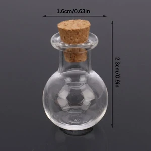 Miniaturglasflaschen, Mini -Kork -Glasfläschchen, Hochzeitsflasche, 10 Prozent 7 Hauptverkaufsflasche 10L - №7