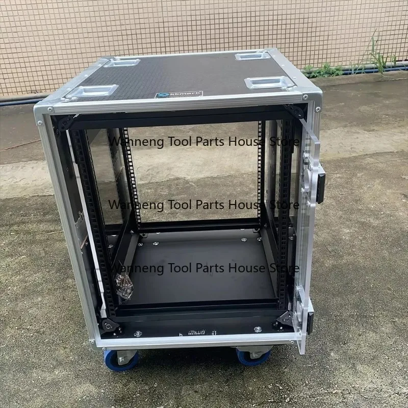 

f Transparent acrylic door Shockproof frame Stackable storage 12U space 19 inch rack audio equipment DJ transport flight case