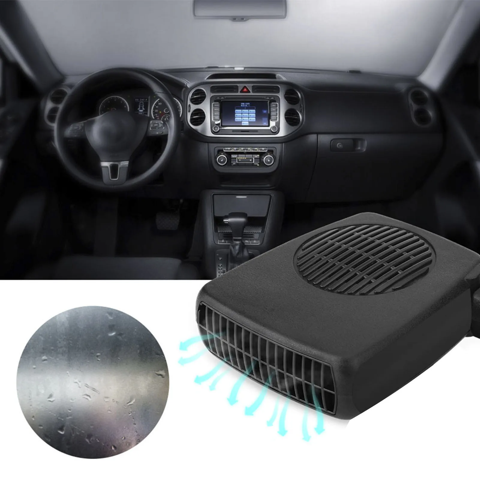 

Автомобильный портативный керамический обогреватель-вентилятор 2-в-1, 12В 200Вт, с функцией обогрева и охлаждения, размораживатель, осушитель воздуха