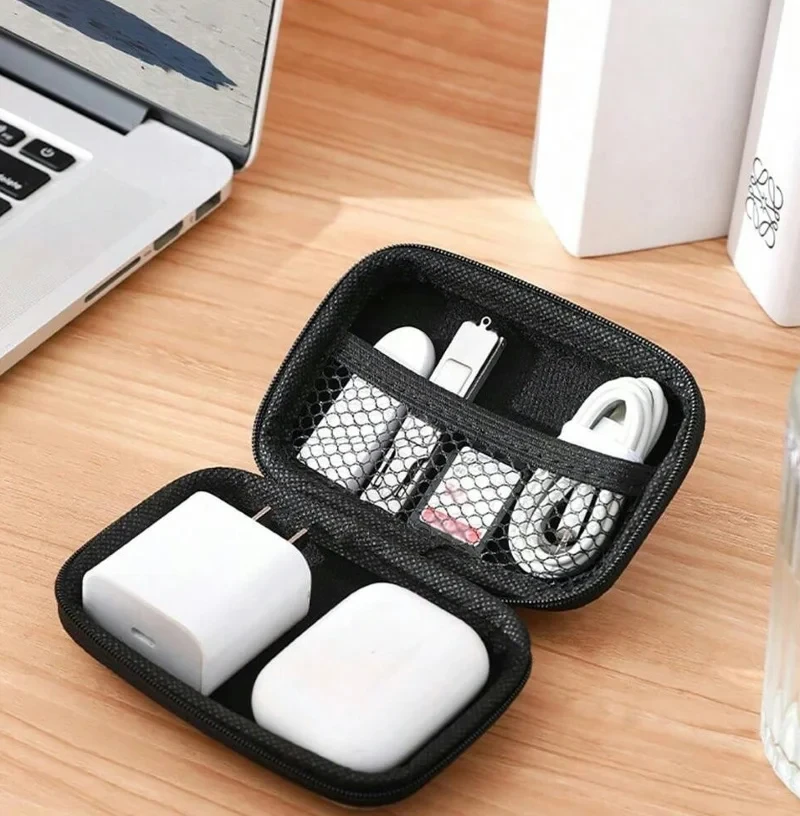 Custodia per borsa di archiviazione digitale per auricolare EVA Contenitore per cuffie Cavo Auricolari Scatola di immagazzinaggio Stonego Pouch Bag Box Portamonete