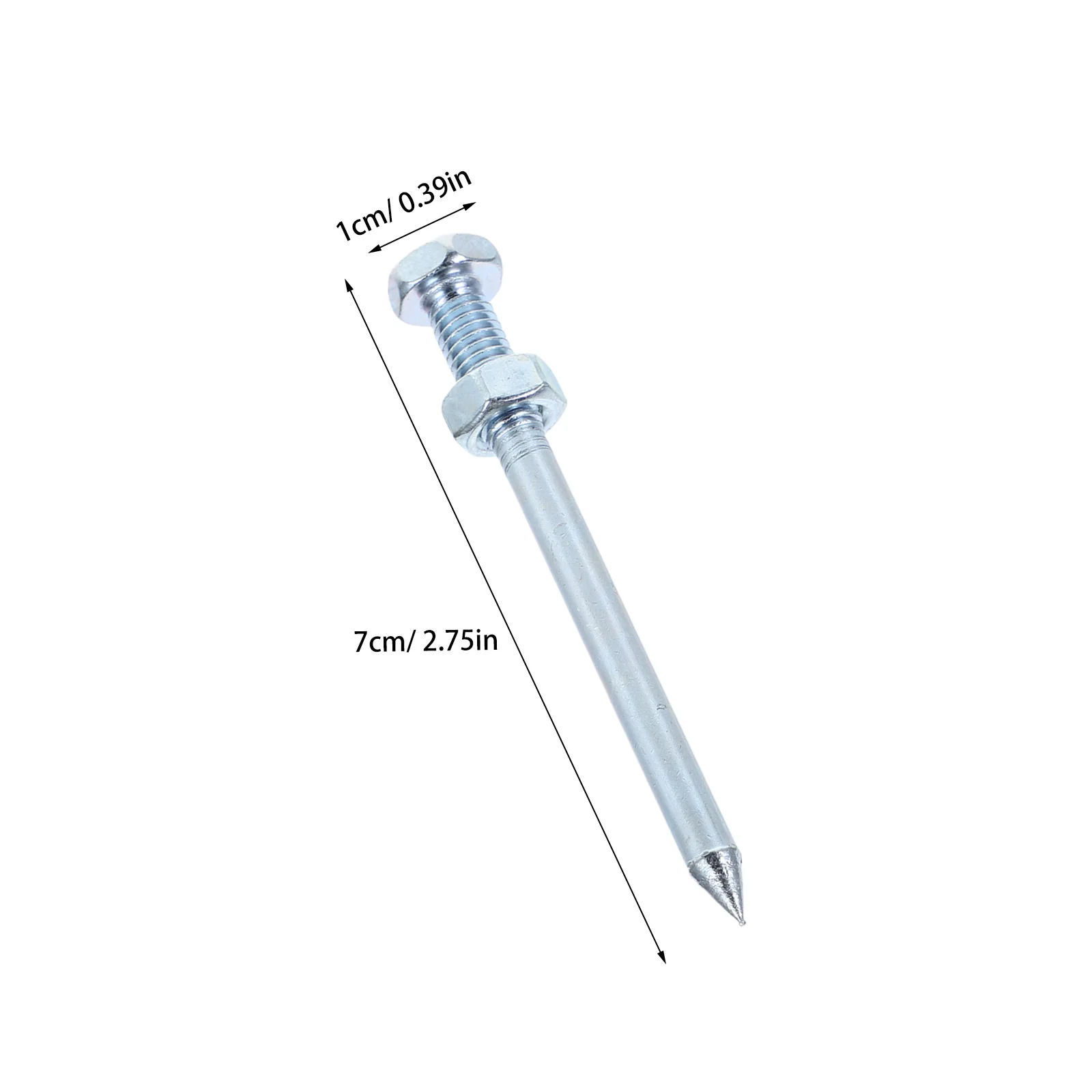 잔디 통기화 신발용 금속 스파이크 10개, 헤비 듀티 교체용 페그, 정원 스파이크 도구, 마당용 통기화 신발 교체용 스파이크