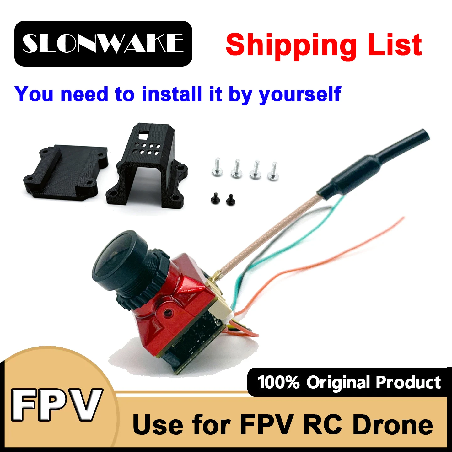 5.8G 48CH 7インチFPVモニター 1024*600px 内蔵バッテリーと400mW調整可能なVTXトランスミッター一体型CMOS 1500TVL FPVカメラ
