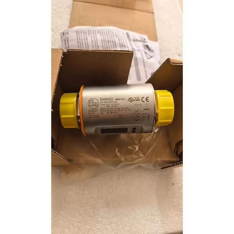 IFM, SM8000, electromagnetic flowmeter, liquid flow monitoring DN25