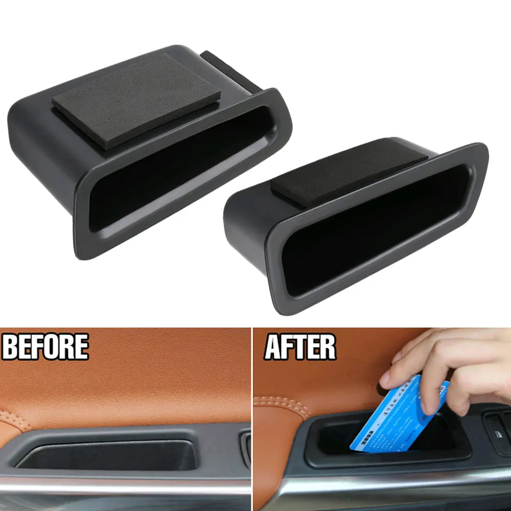 

2pcs Car Interior Accessories Car Door Handle Armrest Storage Box Container Holder Tray Car Organizer For Volvo XC60 2010-2017