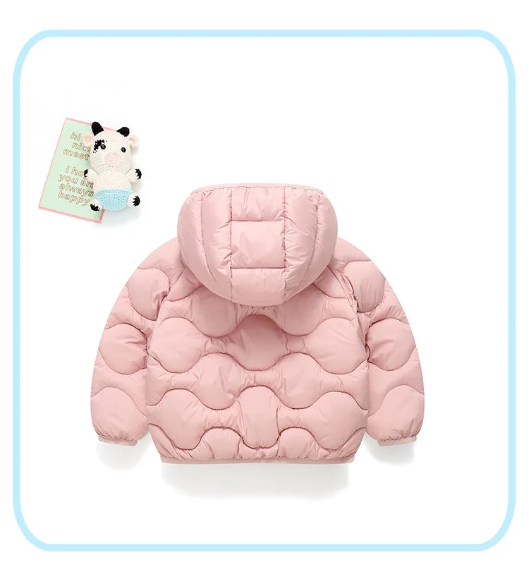 Winterjacke für Mädchen, gefütterte Brotjacke, Kapuzenjacke für Jungen, weiche, bequeme Streetwear für Kinder, Alltagskleidung für die Schule, lässige Kinderbekleidung. – Detail 11