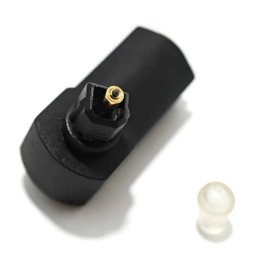Digital Audio Fiber Round Mouth to Square Mouth 90 Degree Adapter Male to Female Right Angle Interface