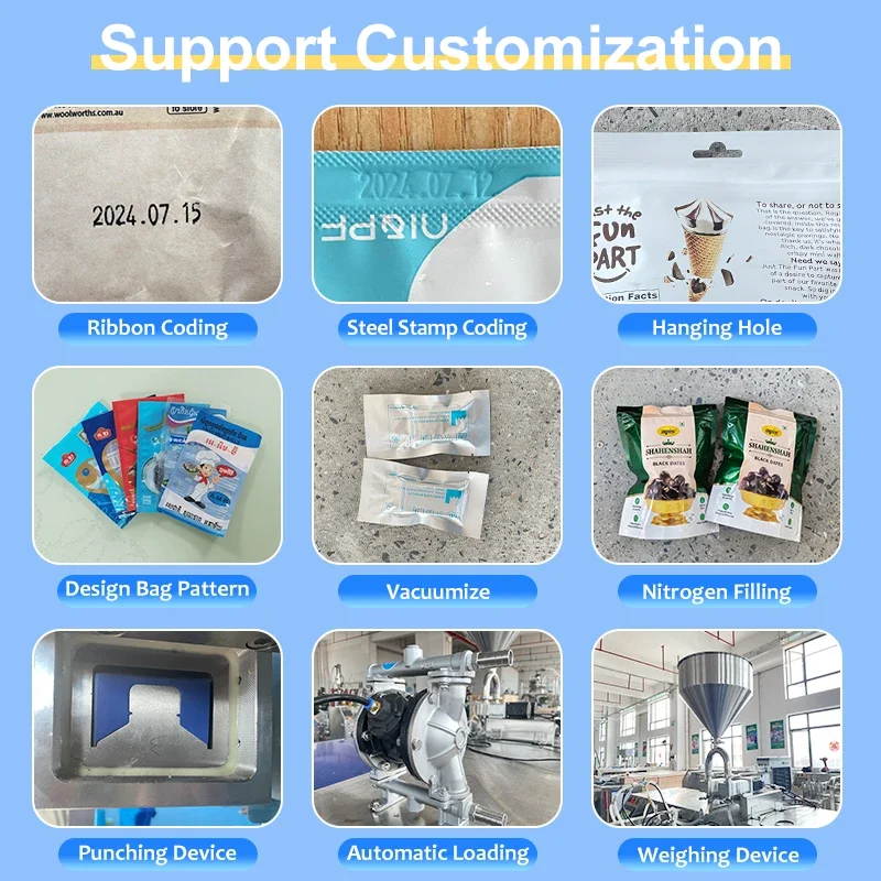 Mini Doypack Biodegradable Maquina 100Ml Liquid Bag Filling Liquid Pre-Made Pouch Packaging Machine