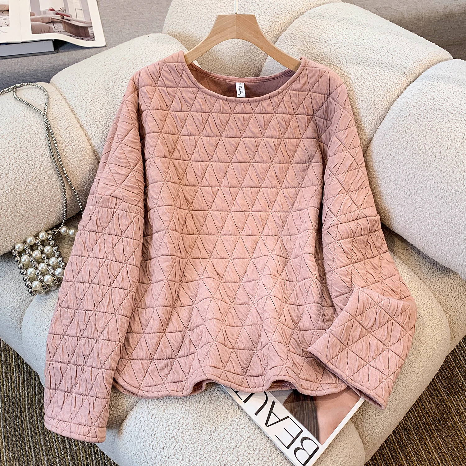 

Повседневная женская футболка из смеси хлопка, круглая верхняя одежда с базовым слоем, легкая, модная, Новое поступление, осенний чистый цвет