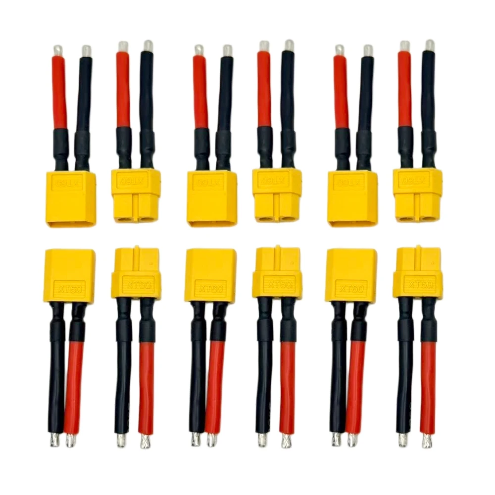 

1Pairs XT60 Plug Male and Female Connector with 12AWG/14AWG Silicon Wire for RC Lipo Battery Cable Drone