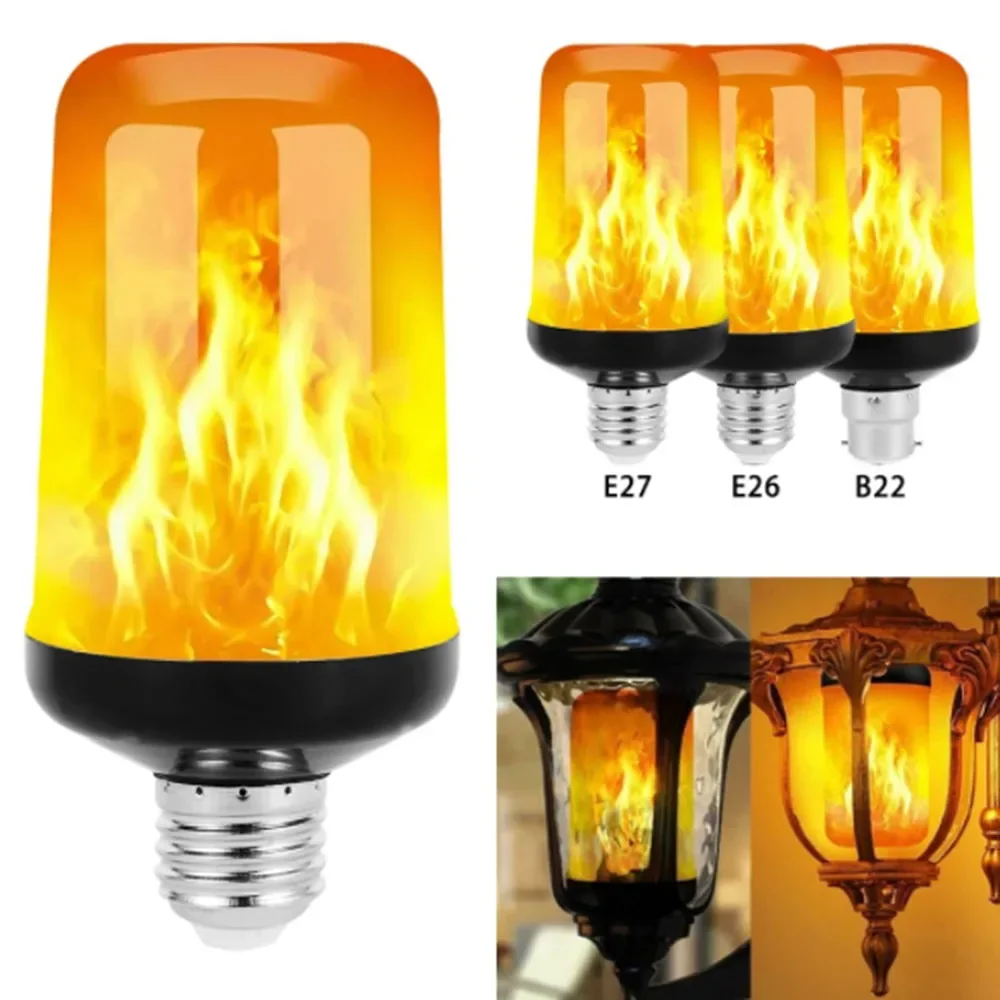 E26 E27 B22 Led Simulated Flame Bulbs Home Electronic Accessories Lamp Flame light Effect Bulbs