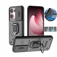 For OPPO Reno 13 Pro 5G Case Slide Lens Protect Shockproof Armor Phone Cases For OPPO Reno13 Pro Reno13Pro Ring Holder Cover