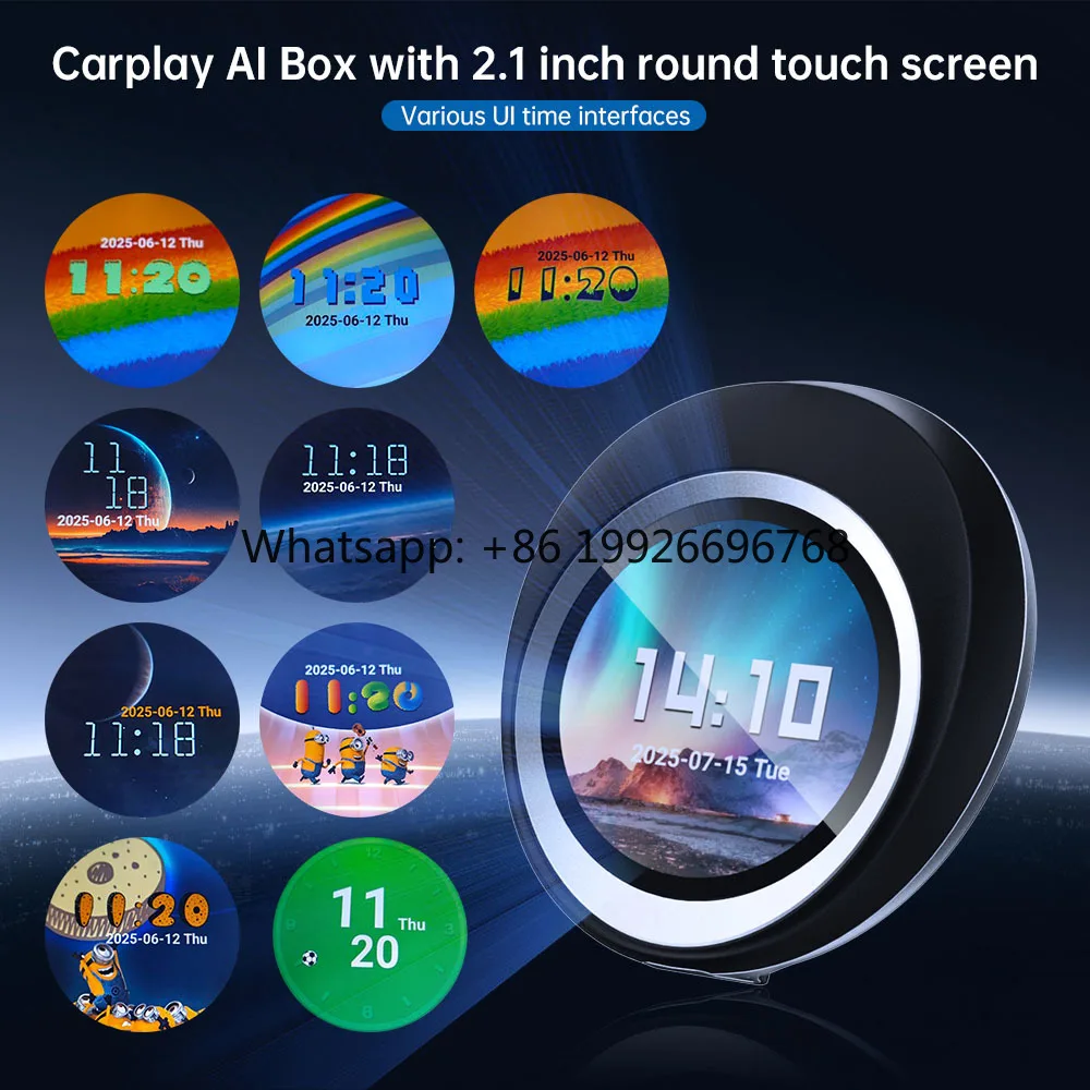 

Умный автомобильный адаптер Pie Ultra Android 13 Carplay Ai Box с 8-ядерным процессором, поддержкой 4G, TF SIM-карты и 2,1-дюймовым сенсорным экраном
