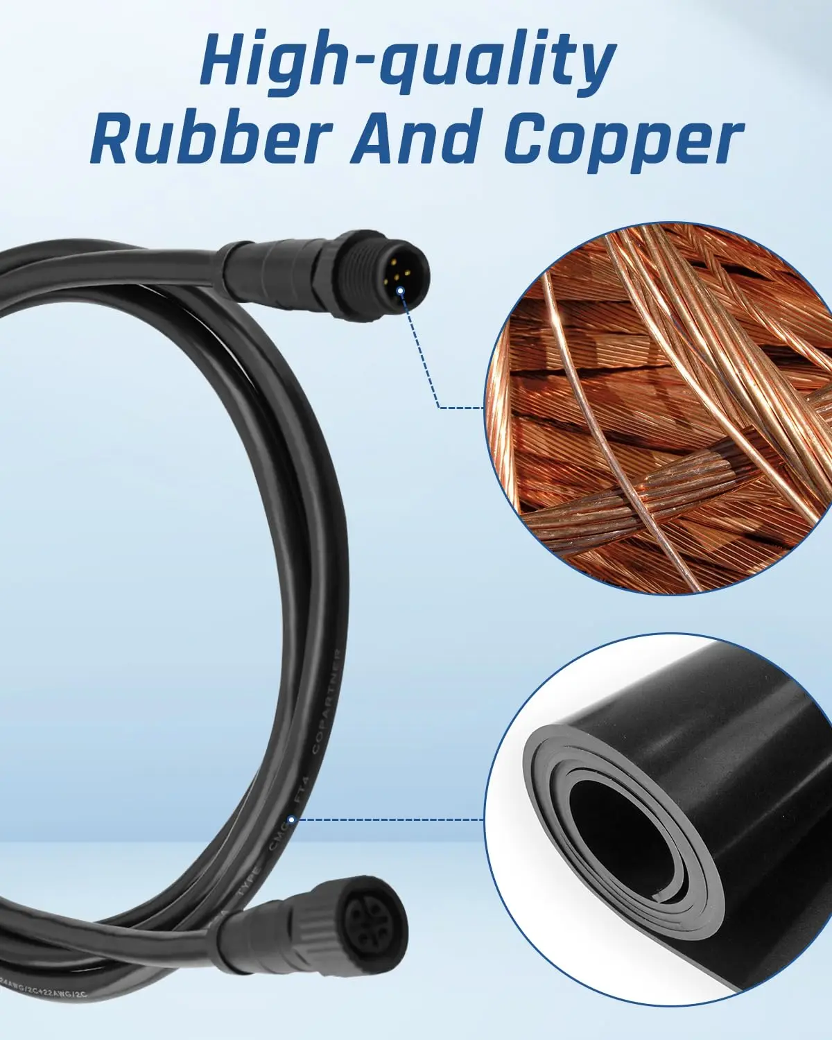 NMEA2000 0,5-10-метровые магистральные кабели, удлинительный кабель, подходящий для сети NMEA 2000, подходит для Garmin Lowrance Simrad B&G