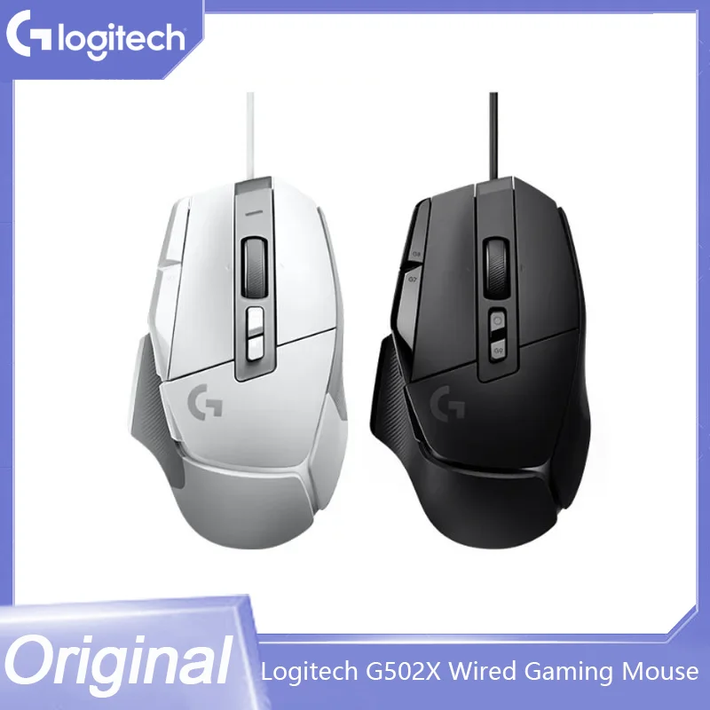 

Logitech G502 X Wired Gaming Mouse 4000dpi With RGB Hero 25K Gaming Sensor Programmable Wired Gaming Mouse For E-sports Game