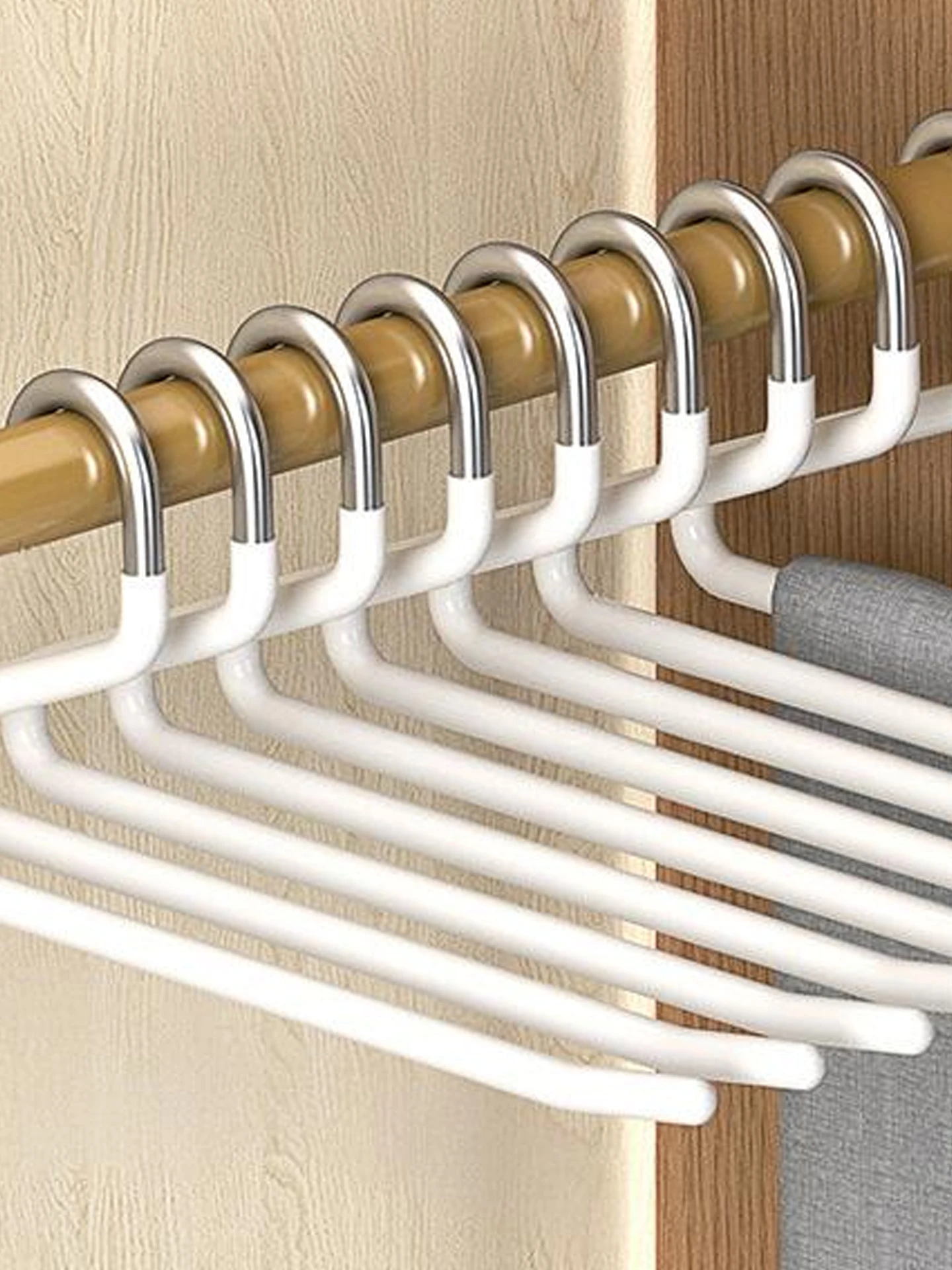 

Вешалка для брюк из нержавеющей стали в форме гуся, гладкая поверхность, без следов, противоскользящая, для домашнего хранения повседневных брюк