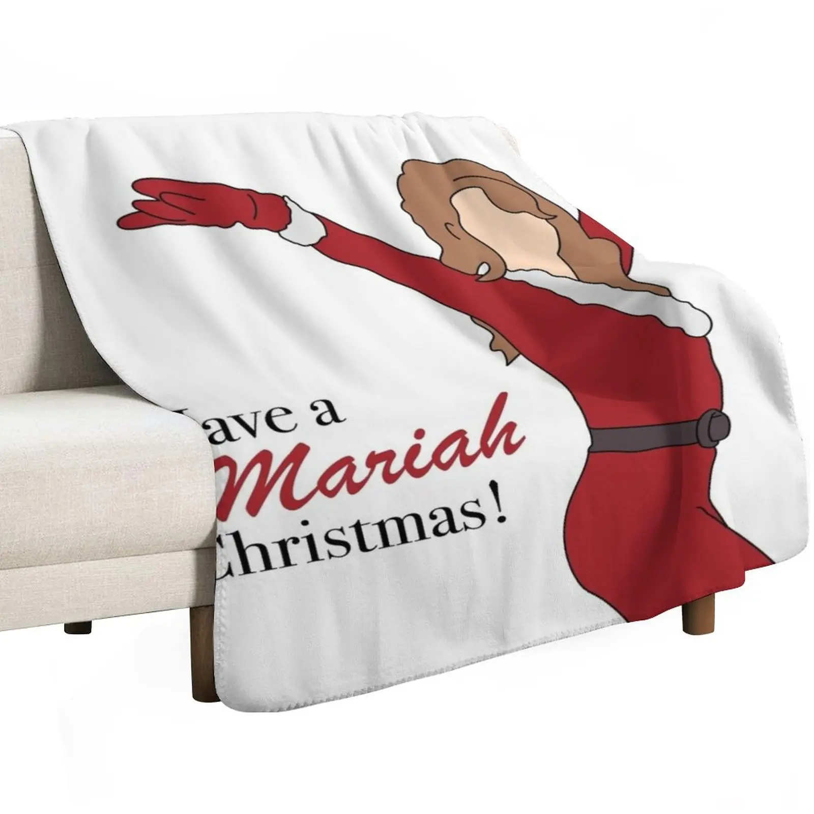 Have A Mariah Christmas ! Throw Blanket Cute Plaid decorative Retros Extra Large Throw Bed Fashionable Soft Big Blankets