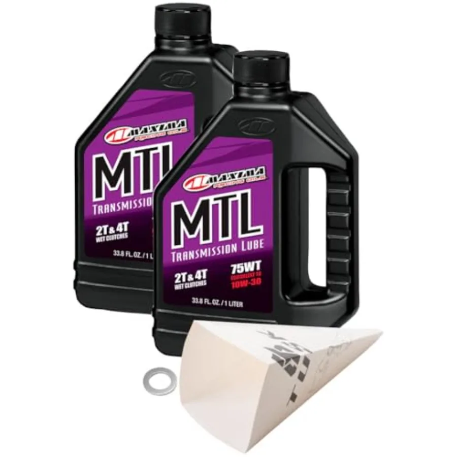 

2-Stroke Transmission Oil Change Kit Maxima MTL Transmission Fluid 75W Compatible with Yamaha Banshee 350 1987-2006
