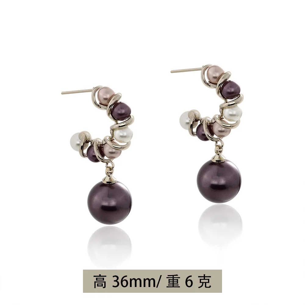 2026 New Arrival Light Luxury Pearl Stud Earrings Fashion Style Retro Elegant Ear Jewelry For Women Party Daily Wear