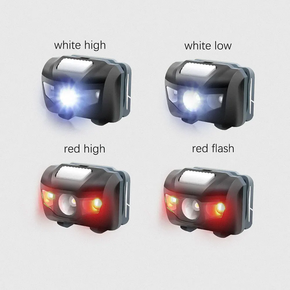 Mini Head Lamp 4 Mode Waterproof 600Lm White Red LED Flashlight Super Bright Headlight Headlamp Torch Lanterna Use AAA Battery