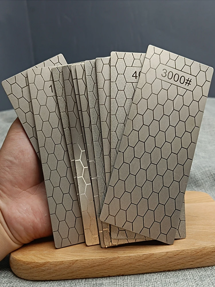 Diamant-Schleifstein 240 #   800 #   2000 #   3000 #   Wabenförmiger Schleifstein zum Schärfen von Klingen, ultraflacher Messerschärfer