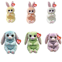 15CM Ty Big Eyes Beanie Bellies Plush Stuffed Animal Toy Cute Doll Rabbit Multicolor Children Christmas New Year Kids Gifts