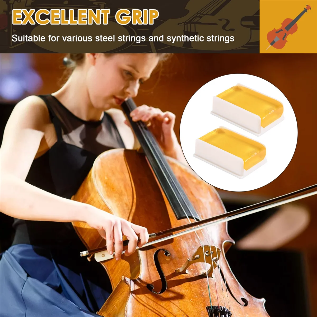 

AA85 Dust Erhu Dangerous Rosin Violin Dangerous Rosin Dust-Free String Music Suitable for Violin and Violin