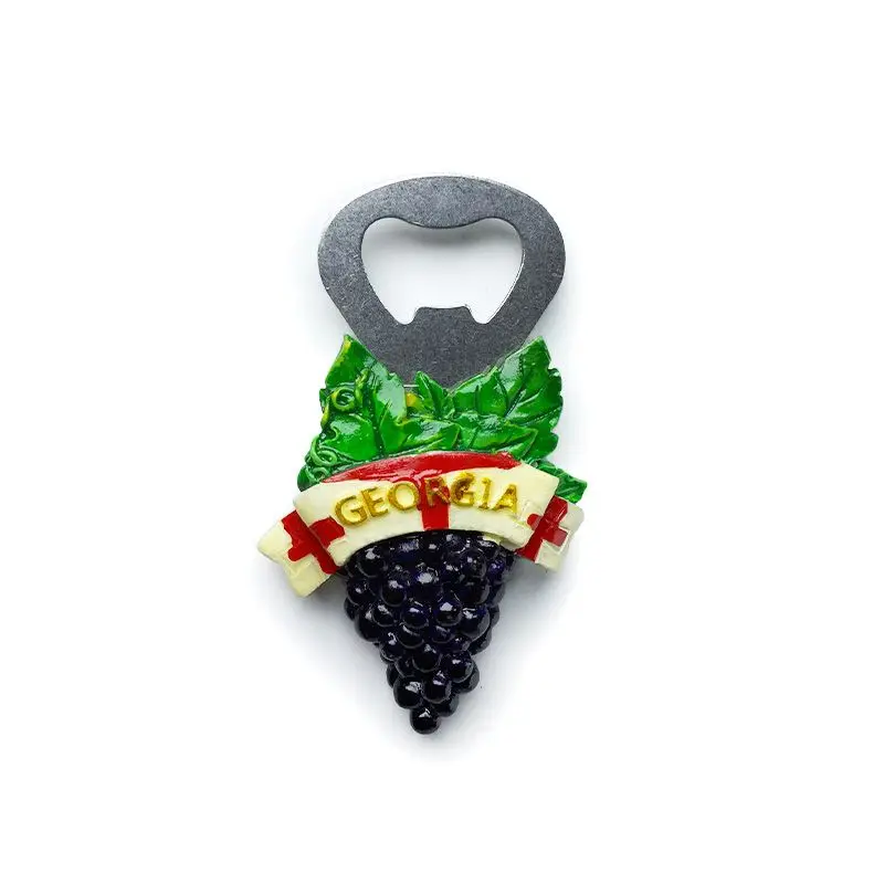 3D Resin Georgia Grape & National Emblem Fridge Magnet Cute Home Decor Refrigerator Magnets Imanes Para