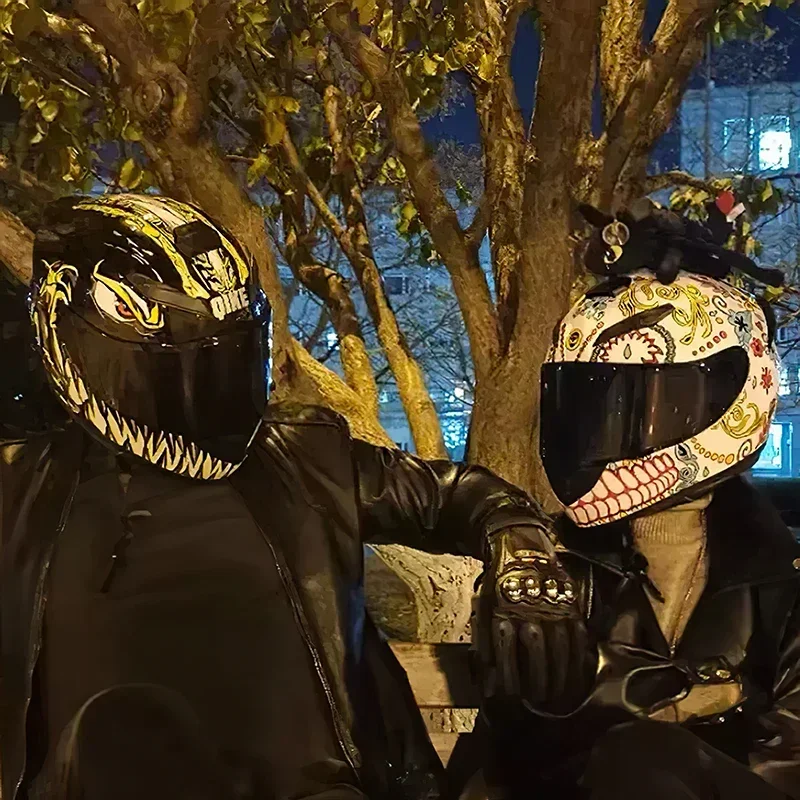 Casco de motocicleta Unisex de doble lente, casco de seguridad Modular con tapa, protección para montar al aire libre