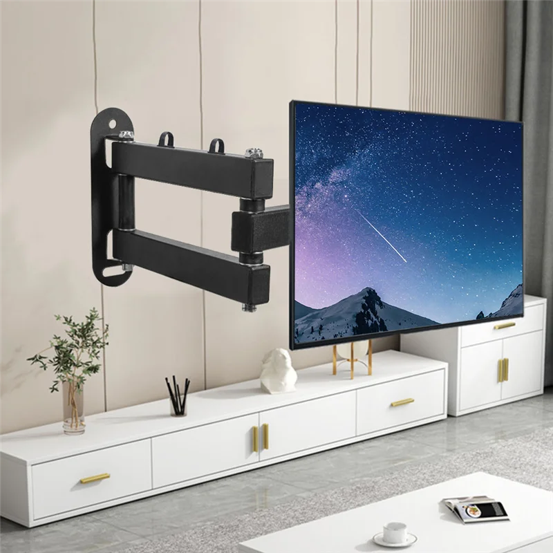 AED7-Monitor Wall Mount , Adjustable Screen Bracket For 14-27Inches Universal Retractable TV Mounts