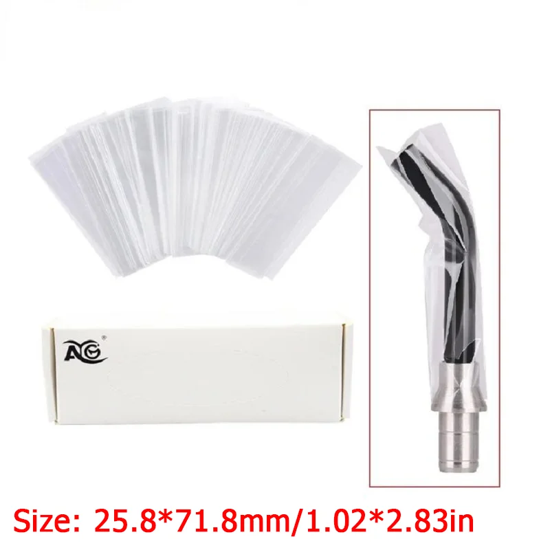 Picture 4: AG 200Pcs/Box Disposable Dental Bite Block Cover Sleeves for Panorama X-Ray Dental Lab Protective Film Dental Material