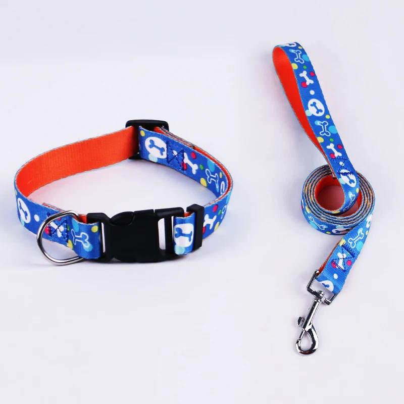 

Flower Charm Nylon Collar Leash set Dog Collar Pet Collar Supplies