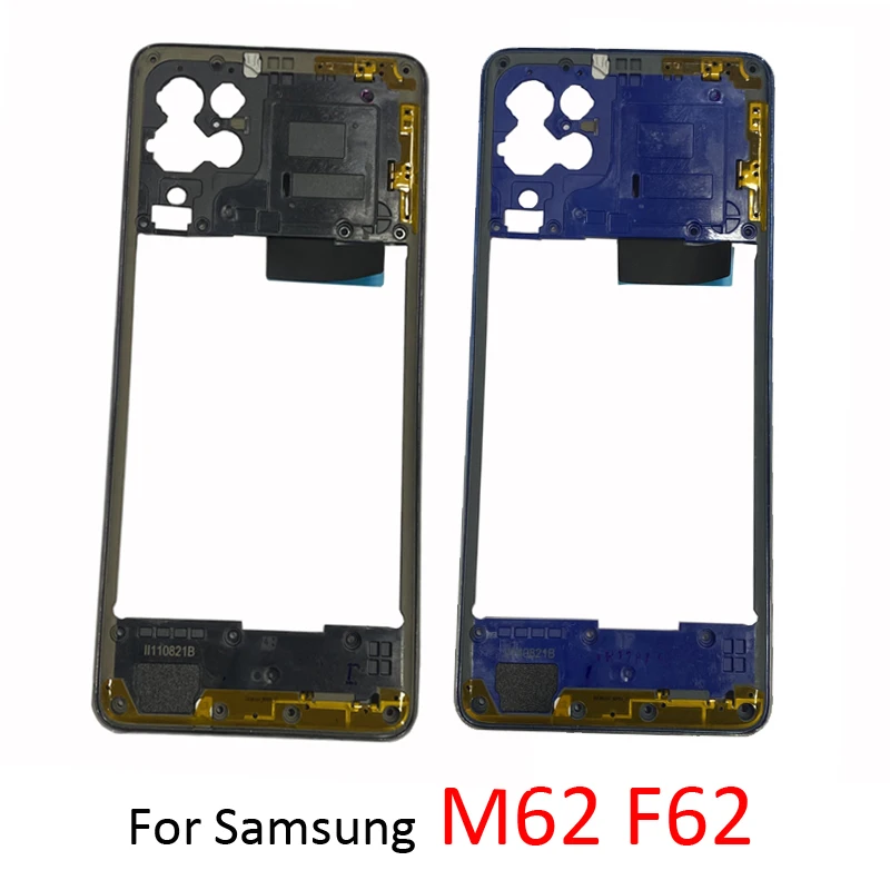 Phone Housing Frame Back Cover For Samsung M62 M625 M625F F62 E625 E625F New Rear Panel Case With Camera Lens Adhesive