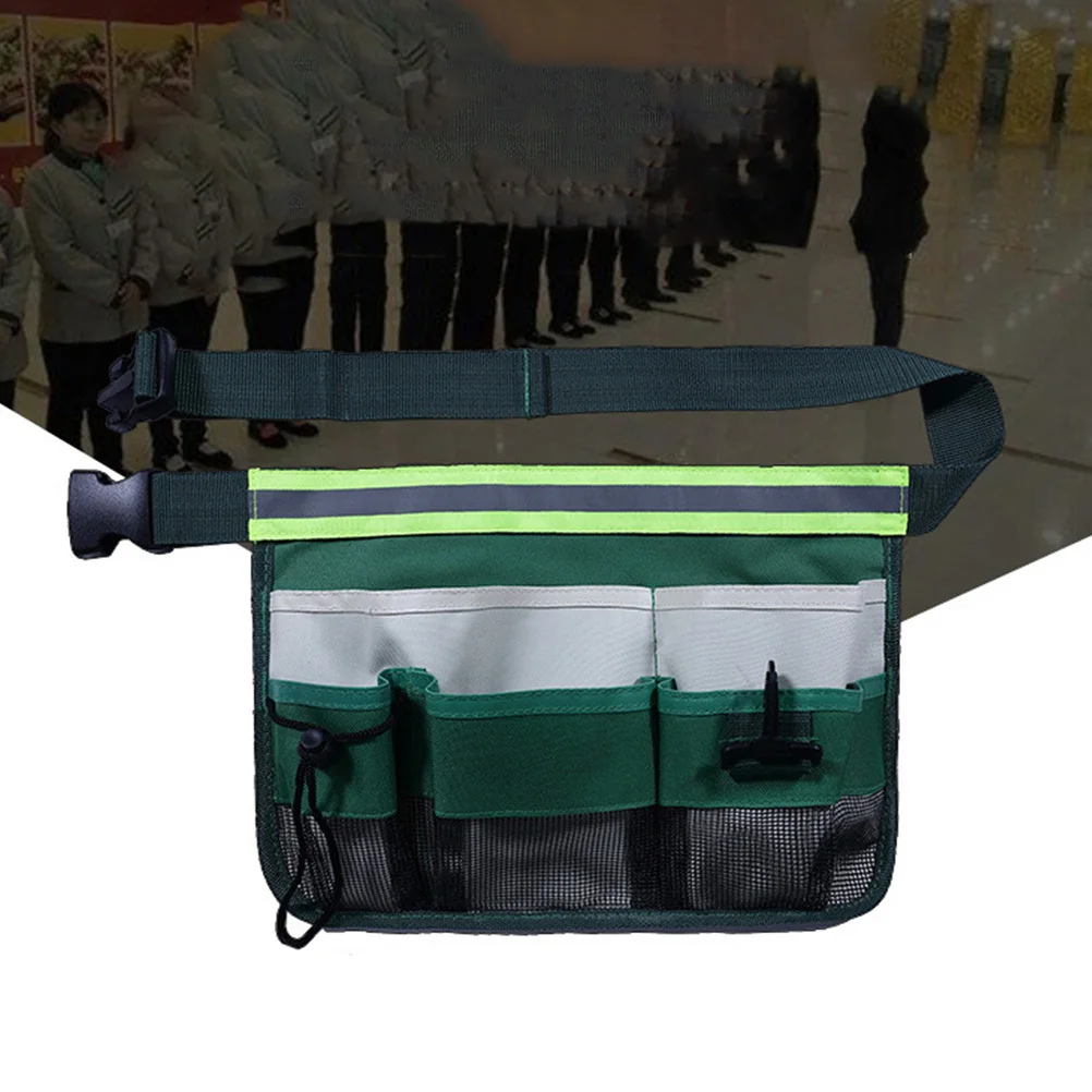 أكسفورد القماش حديقة أداة حقيبة متعددة جيب الخصر أداة المنظم فائدة حزام الحقيبة قابل للتعديل لحديقة النجارة السباكة