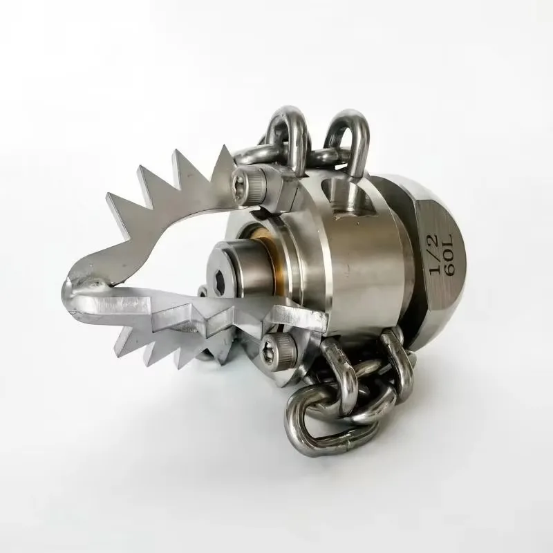 

High-pressure Stainless Steel Rotating Sprinkler for Sewer Dredging and Branches/Chain/Rat Head/Dirt Cleaning