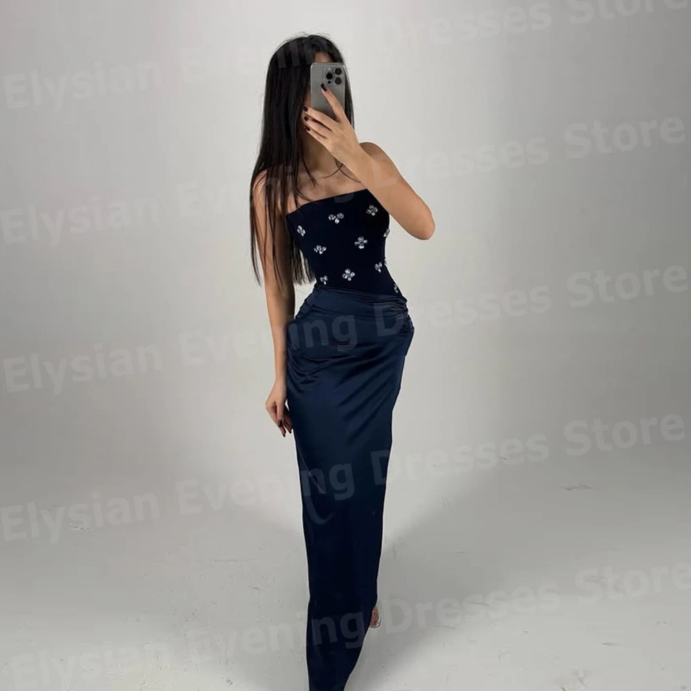 เซ็กซี่ผู้หญิง Mermaid ชุดราตรีที่ไม่มีสายหนัง Robes De Soirée ที่กําหนดเองชุดราตรี Beaded Party Vestidos De Fiesta