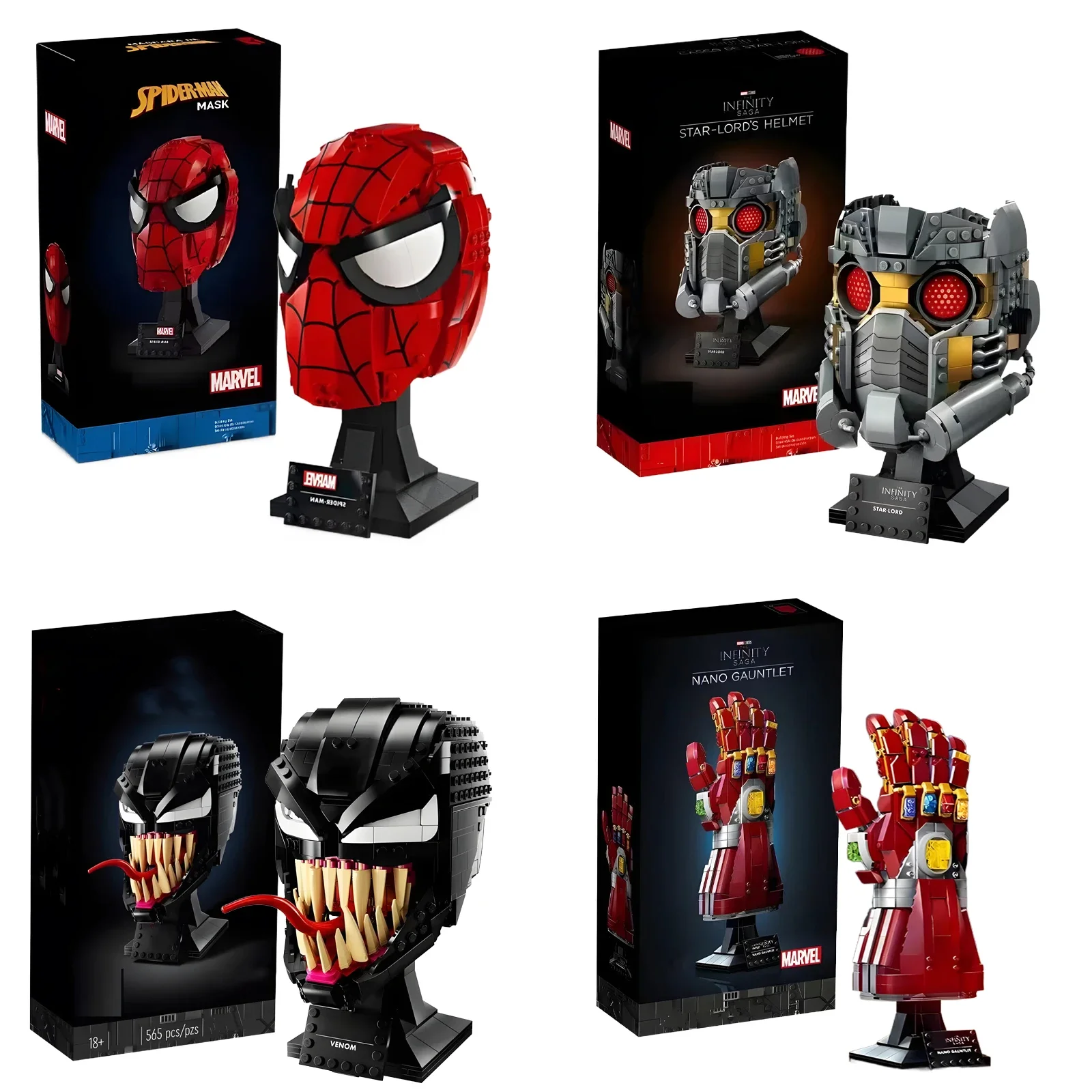 

Disney Marvel Legends Lega Marvel Spider Man Venom Building Blocks Iron Man VenomCartoon Character Building Block Toys for Gifts