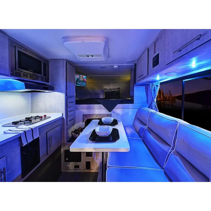 Fiberglass truck bed, camper, slide RV, camper hood, camper with air conditioning and bathroom