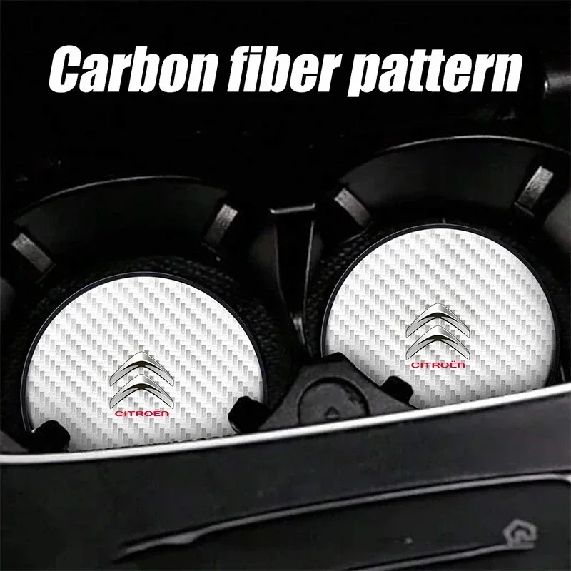

Автомобильные коврики для чашек с водой, нескользящие подушечки для Citroen C1 C3 C4 C5 C6 2CV VTS Picasso Cross Cactus RD3 C4L DS3 DS4 DS5