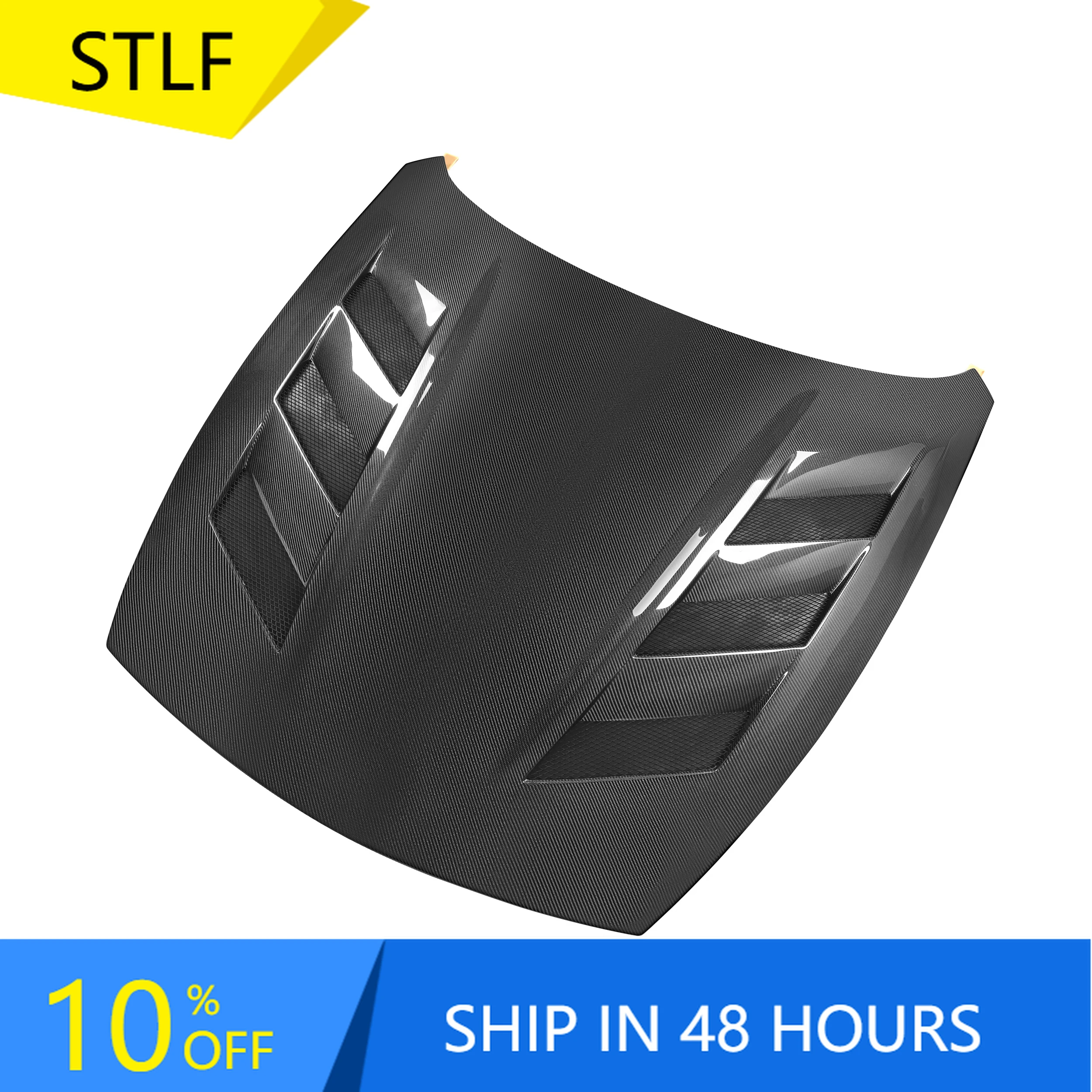 

STLFCarbon Fiber AMS Style With air Vent Front Hood Engine Bonnet for Nissanss370Z2008-2019Replacement Carbon Fiber Engine Hood