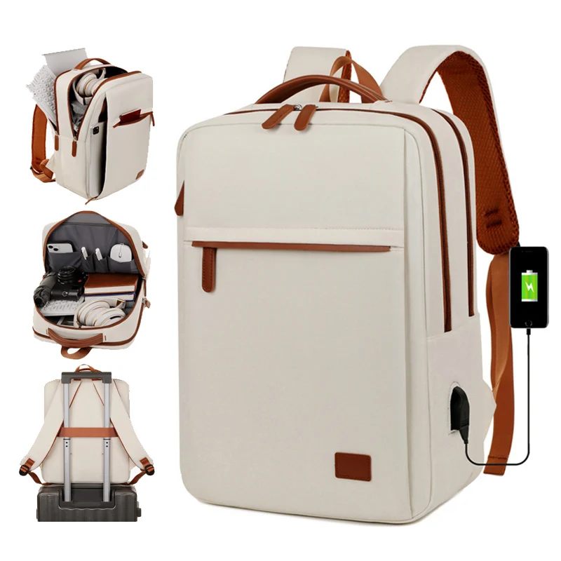 

Thiened oproof Large Capaci Travel Laptop Bag for 56 4 Inch Women Double oulder Bapa Cuter Bag